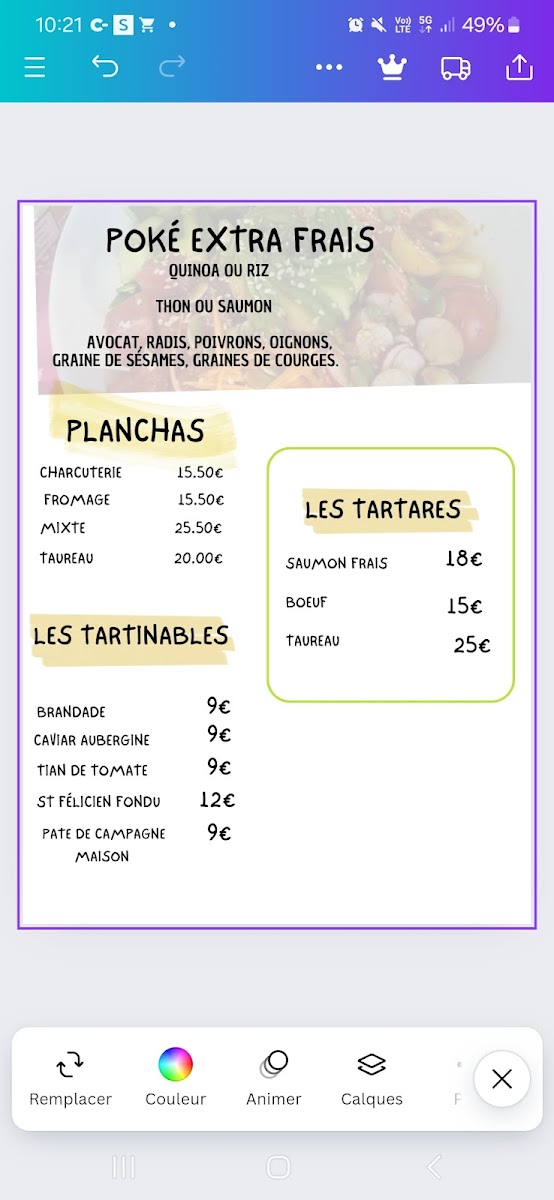 Menu Brasserie Des Arènes-5